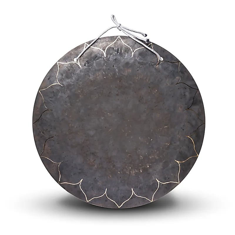 Wind gong Black Lotus 55 cm – větrný gong s motivem černého lotosu