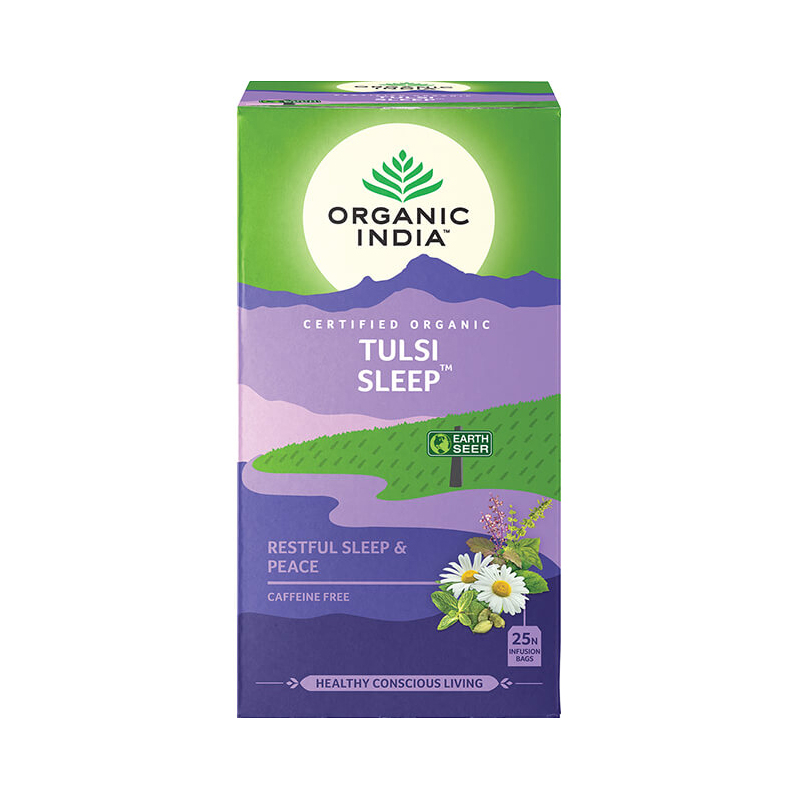 Ajurvédský čaj Tulsi Spánek, Organic Indie, 25 sáčků