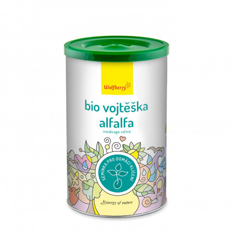 Alfalfa semínka vojtěšky BIO semínka na klíčení 200 g Wolfberry