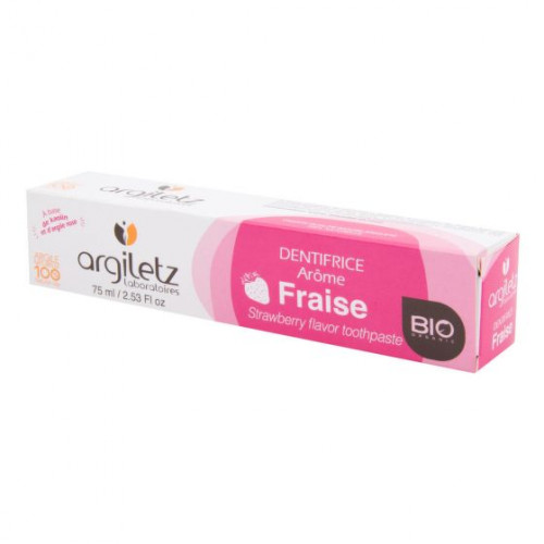 Argiletz BIO dětská přírodní zubní pasta jahoda
