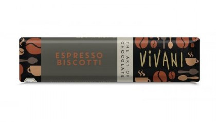 Čokoláda mléčná s náplní ESPRESSO BIO - 40g Vivani