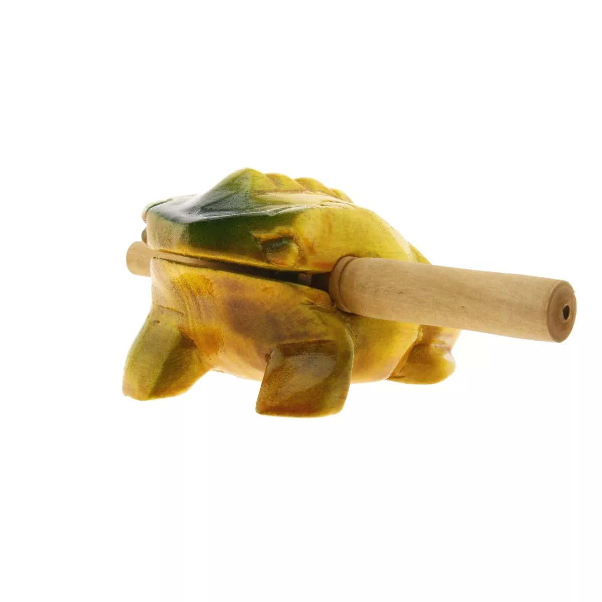  Dřevěná žába - Guiro Sound Frog 8 cm lakovaná