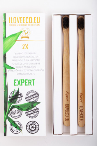 I Love Eco Bambusové zubní kartáčky Expert dvojité balení