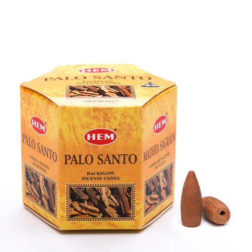 Vonné kužely HEM tekoucí dým Palo Santo 40ks Backflow