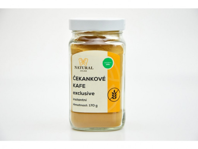 Káva čekanková EXCLUSIVE instantní bez lepku 170 g Natural