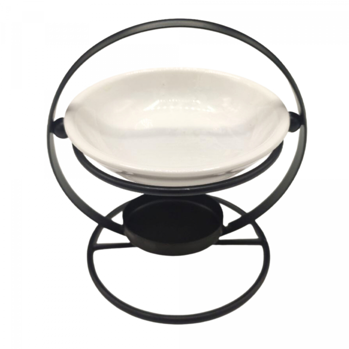 Keramické aroma Lampa s kovovým kruhem