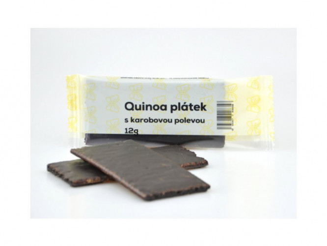 Quinoa plátek s karobovou polevou 12 g Natural Jihlava