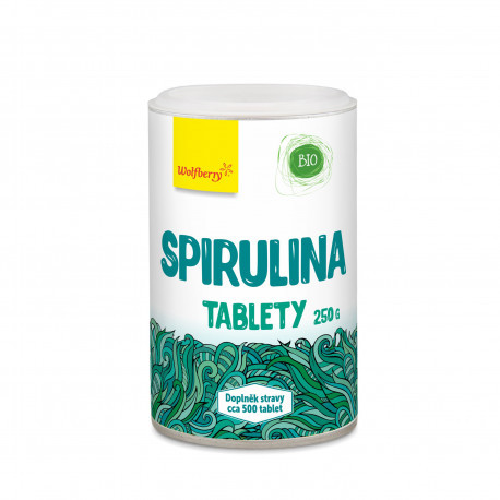 Spirulina BIO 250 g 500 tbl Wolfberry