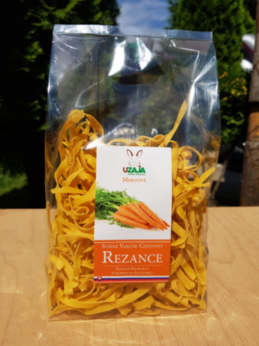 Sušené vaječné těstoviny mrkvové - Těstoviny 250 g
