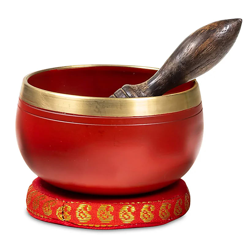 Tibetská miska červená 220g- Muladhara ( kořenová, root) chakra