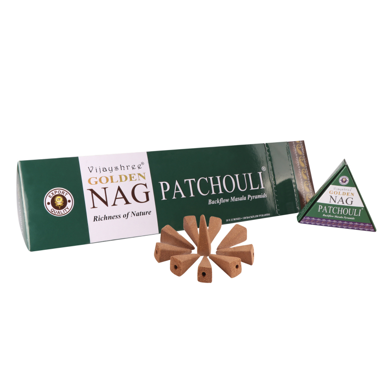 Vonné kužely GOLDEN NAG - tekoucí dým - Pačuli