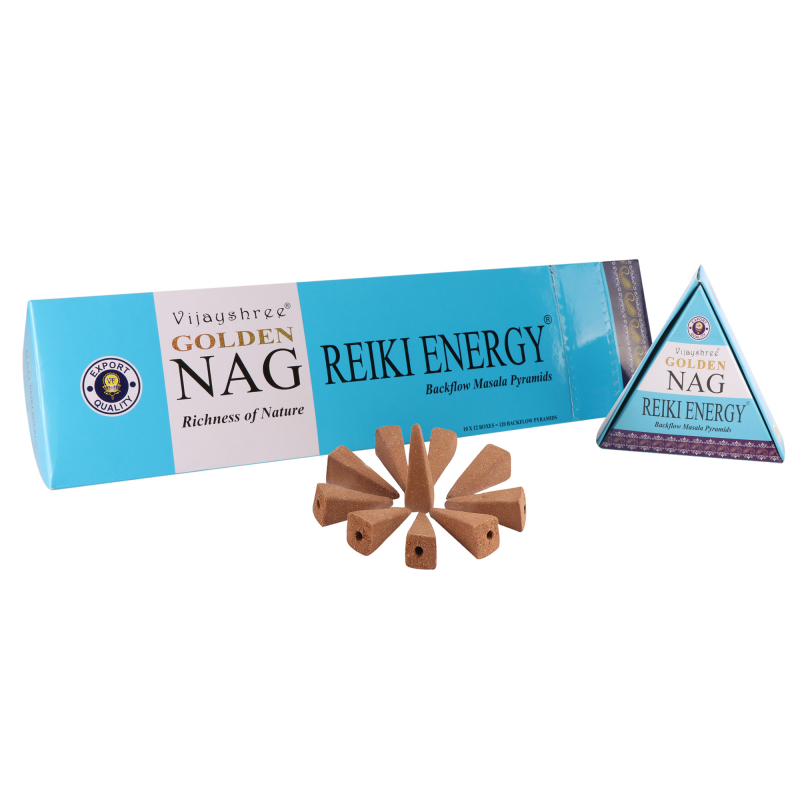 Vonné kužely GOLDEN NAG - tekoucí dým - Reiki energie