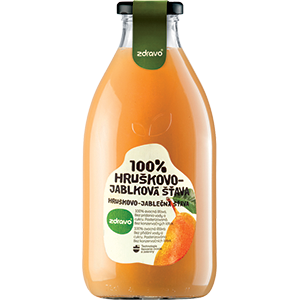 Zdravo 100% Šťáva Hruška - Jablko 0,75L